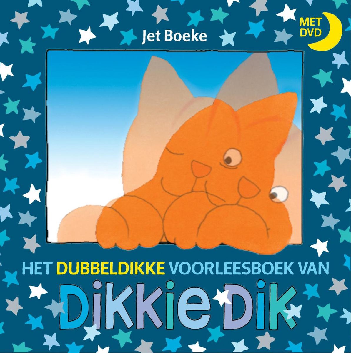 Omslag van Het dubbeldikke voorleesboek van Dikkie Dik door Jet Boeke, tweedehands boek bij Boekhandel Bloks