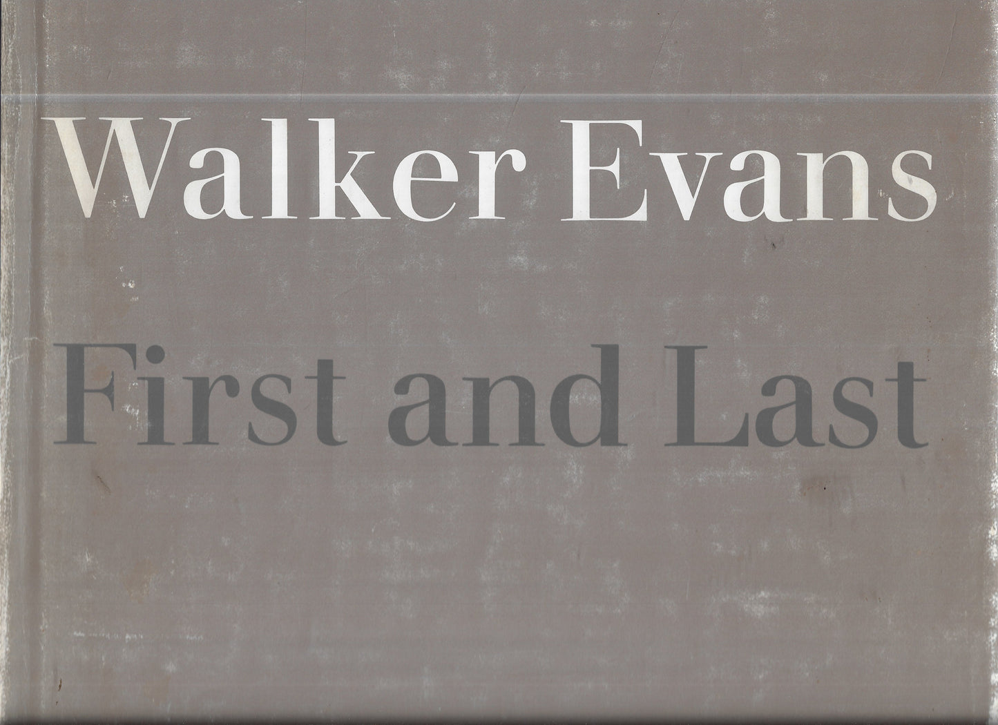 First and Last