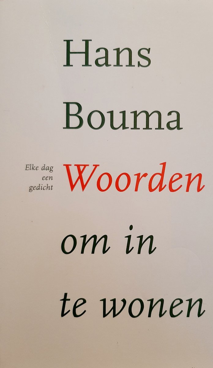 Omslag van Woorden Om In Te Wonen door Bouma, tweedehands boek bij Boekhandel Bloks