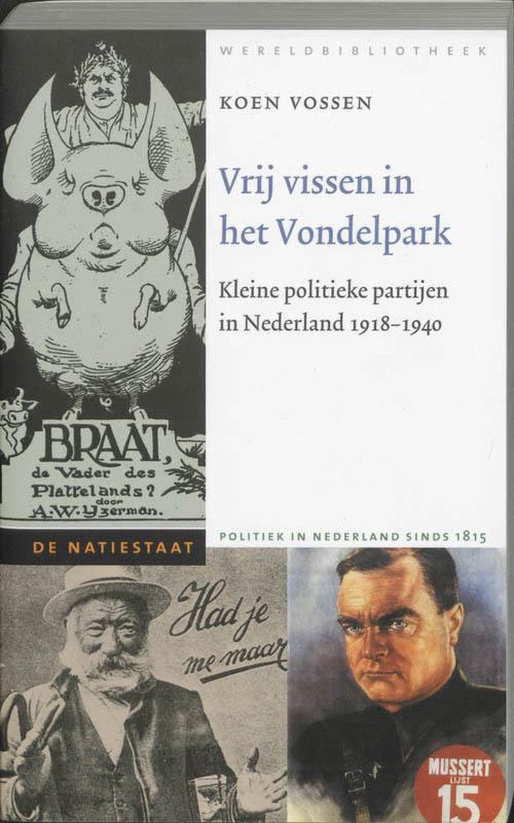 Omslag van Vrij vissen in het Vondelpark door Koen Vossen, tweedehands boek bij Boekhandel Bloks