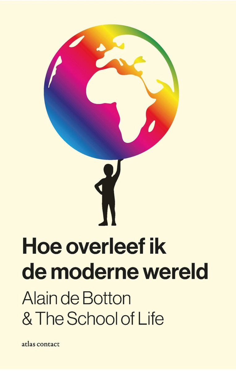 Omslag van Hoe overleef ik de moderne wereld door Alain de Botton, tweedehands boek bij Boekhandel Bloks