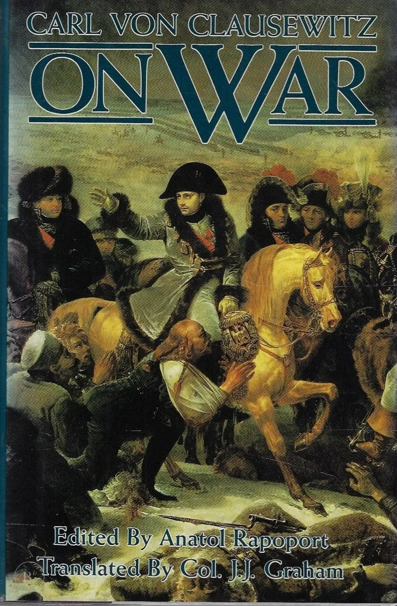 Omslag van On War by Carl Von Clausewitz (translated by Col. J.J. Graham) door Carl von Clausewitz, tweedehands boek bij Boekhandel Bloks