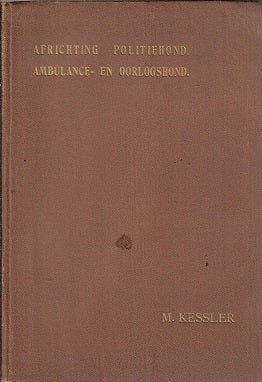 Africhting politiehond. Ambulance- en oorlogshond.