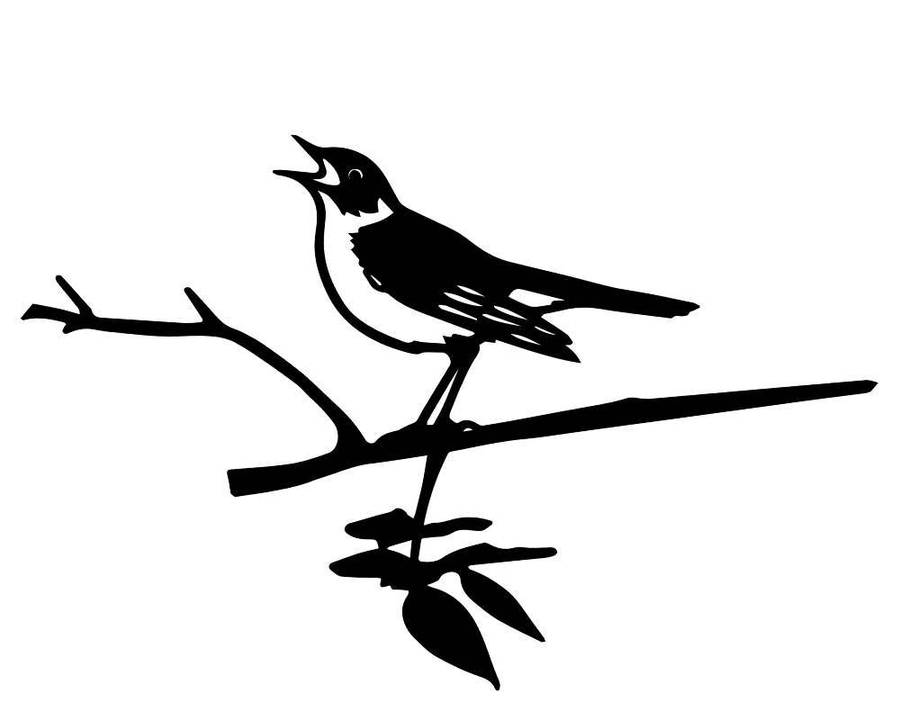 Originele metalbirds - Nachtegaal