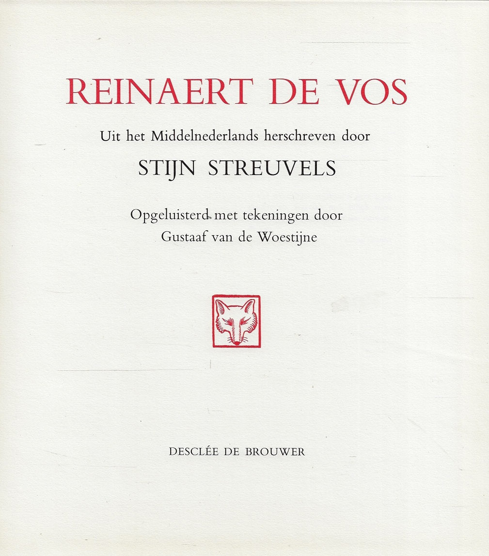 Reinaert de vos (Genummerd 0826/1000)