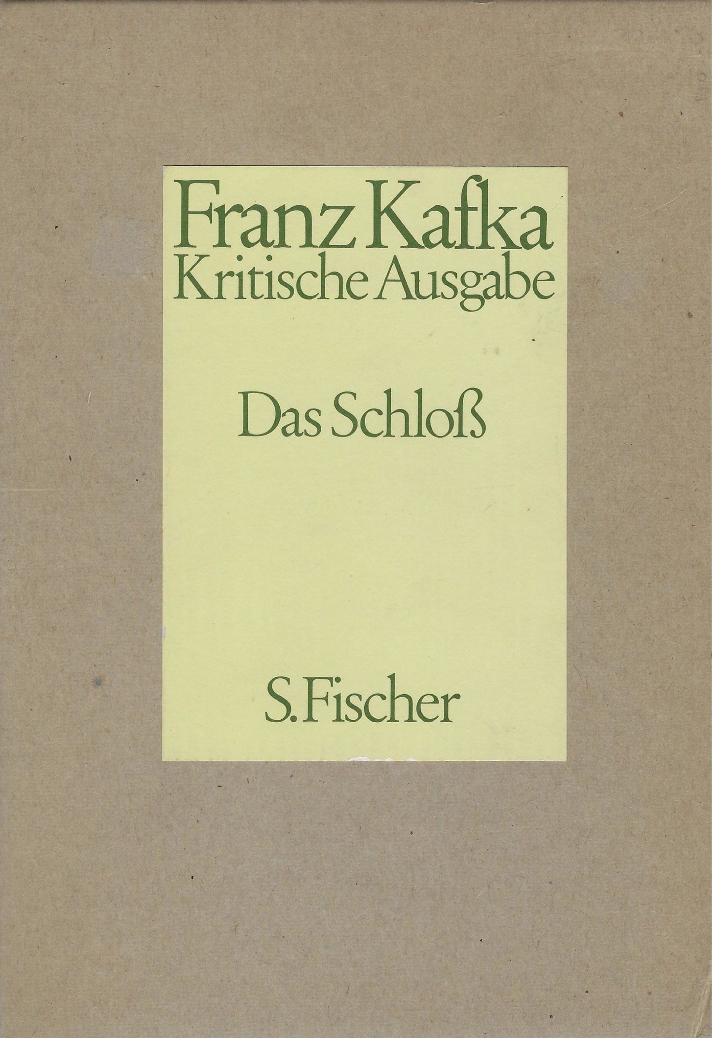 Das Schloss / Kritische Ausgabe