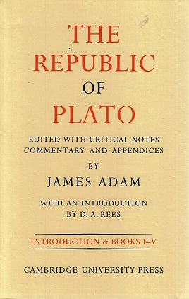 The Republic of Plato (1 volume introduction & Books I-V)