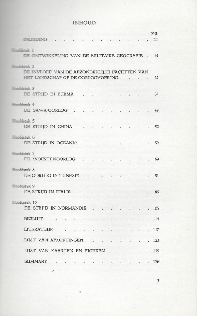 De invloed van het landschap op de militaire operaties tijdens de tweede wereldoorlog