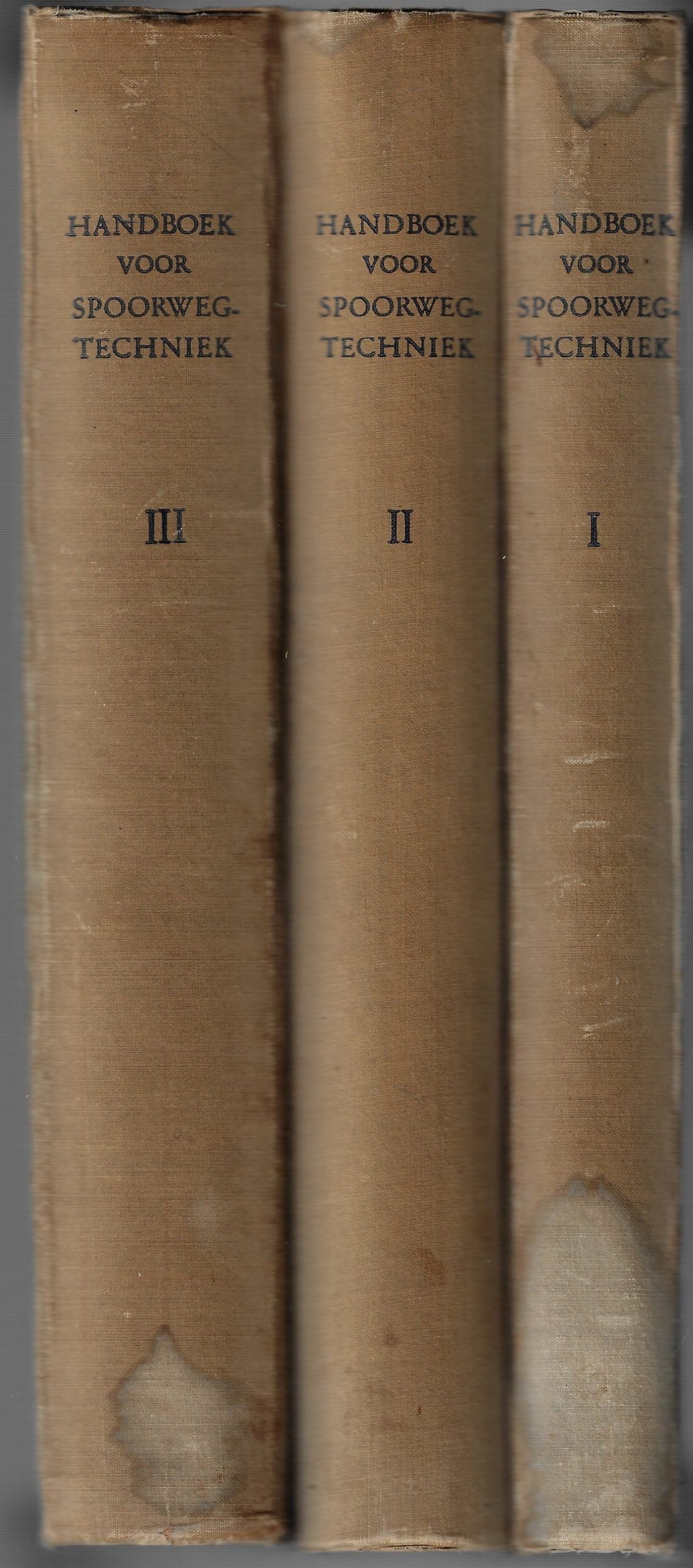 Handboek voor spoorwegtechniek 3 delen compleet
