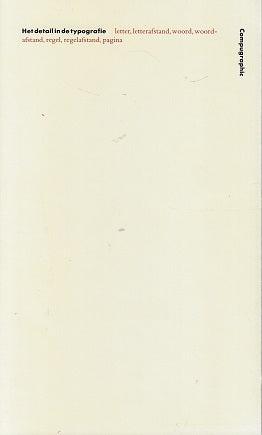Het detail in de typografie