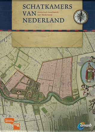 Schatkamers van Nederland, gids + 24 losse kaarten / historisch kaartwerk van Nederland