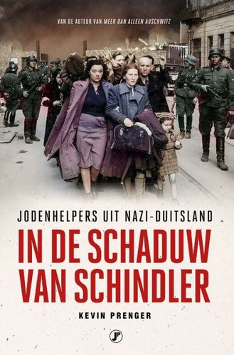 Omslag van In de schaduw van Schindler door Just Publishers, tweedehands boek bij Boekhandel Bloks