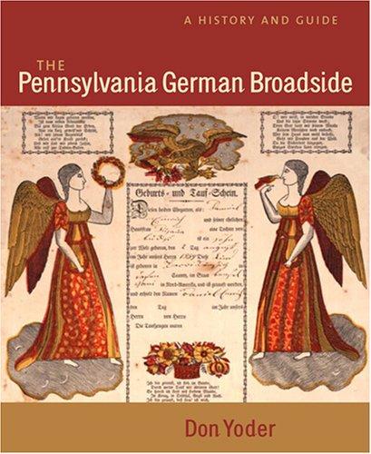 Omslag van The Pennsylvania German Broadside door Don Yoder, tweedehands boek bij Boekhandel Bloks