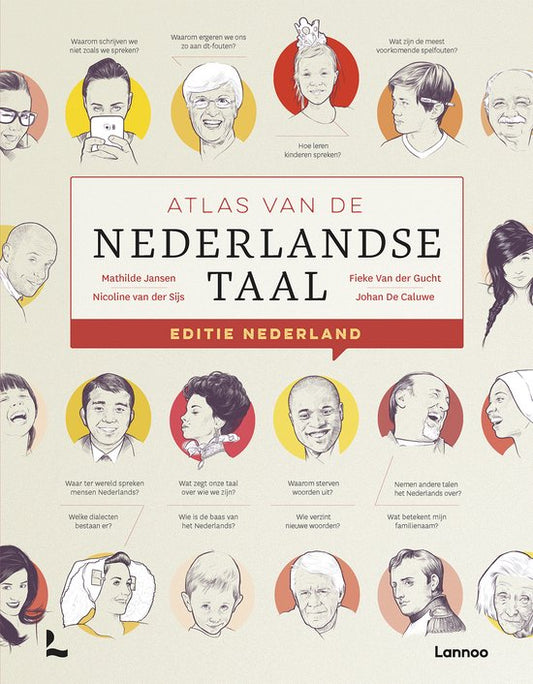 Omslag van Atlas van de Nederlandse taal Nederland door Mathilde Jansen, tweedehands boek bij Boekhandel Bloks