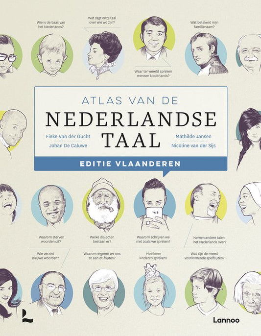 Omslag van Atlas van de Nederlandse taal Vlaanderen door Fieke van der Gucht, tweedehands boek bij Boekhandel Bloks