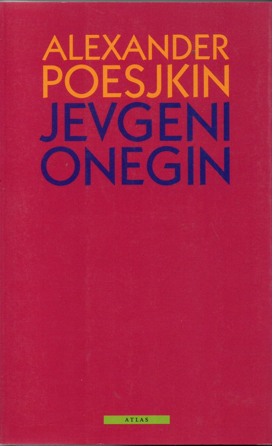Omslag van Jevgeni Onegin door Aleksandr S. Poesjkin, tweedehands boek bij Boekhandel Bloks