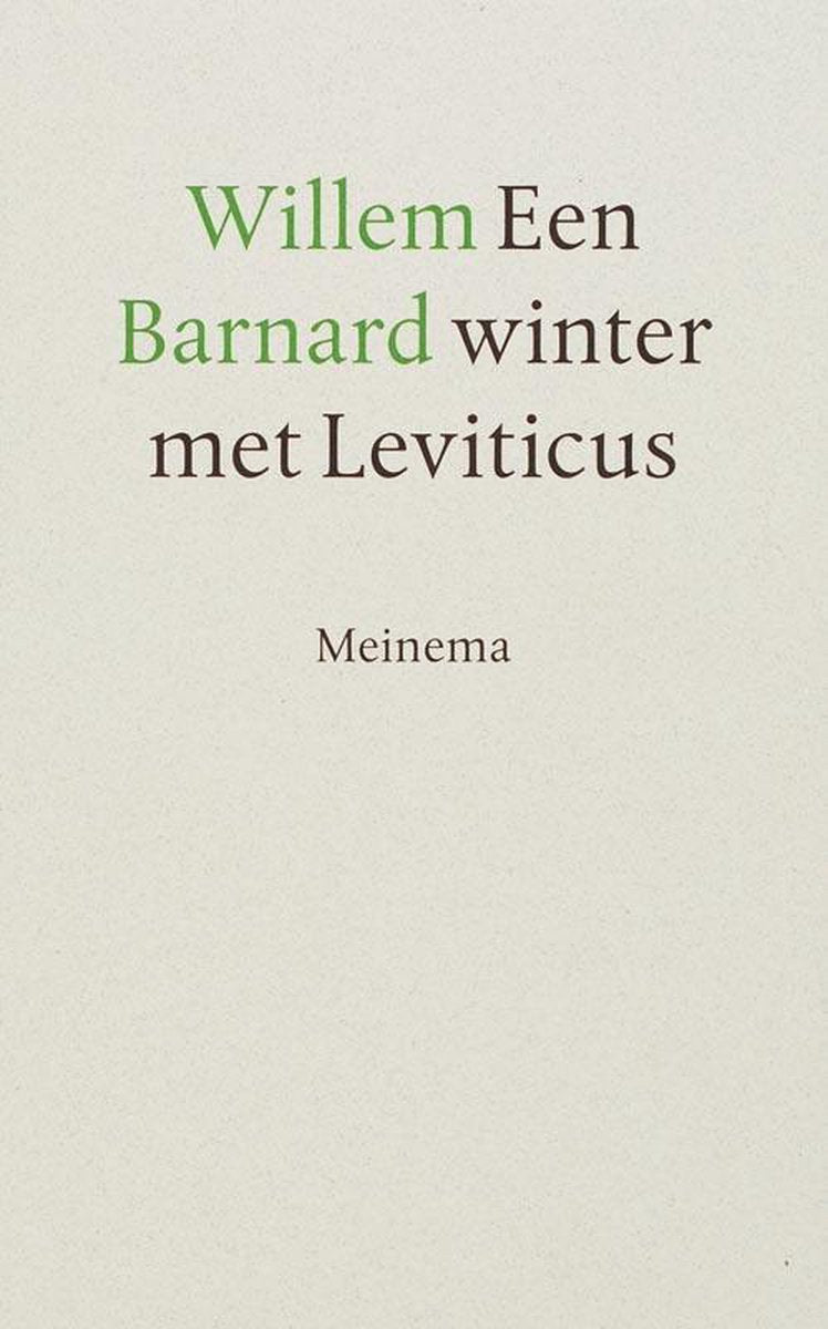 Omslag van Een winter met Leviticus door Willem Barnard, tweedehands boek bij Boekhandel Bloks