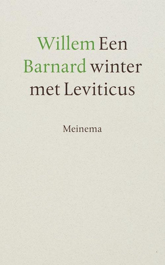 Omslag van Een winter met Leviticus door Willem Barnard, tweedehands boek bij Boekhandel Bloks