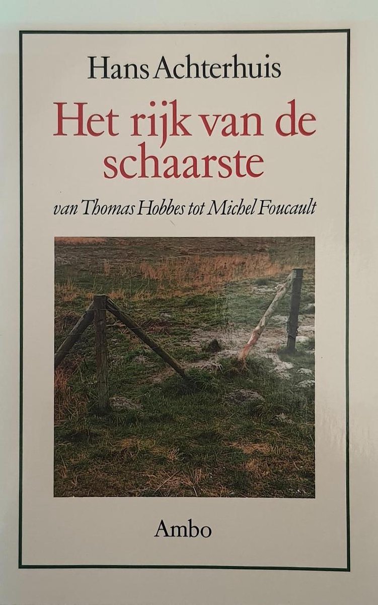 Omslag van Het rijk van de schaarste door Hans Achterhuis, tweedehands boek bij Boekhandel Bloks