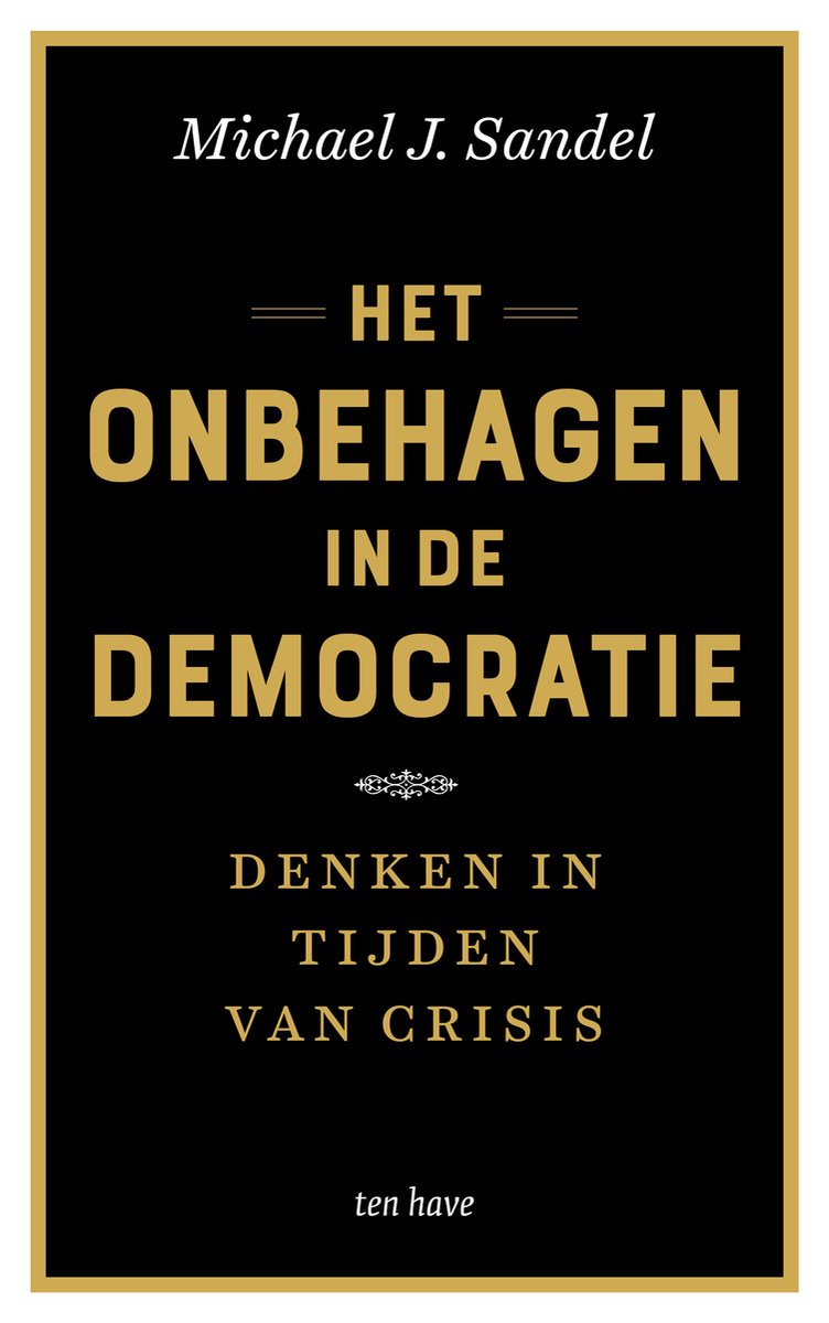 Omslag van Het onbehagen in de democratie door Michael J. Sandel, tweedehands boek bij Boekhandel Bloks