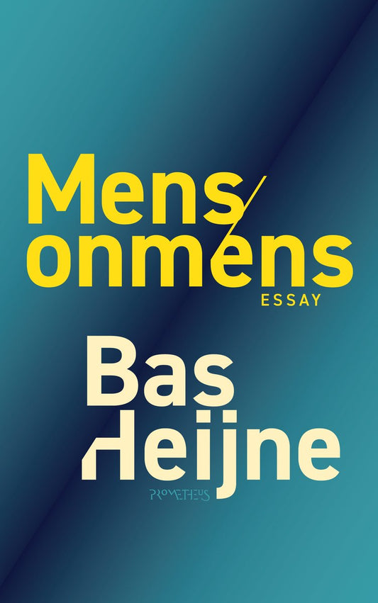 Omslag van Mens/onmens door Bas Heijne, tweedehands boek bij Boekhandel Bloks