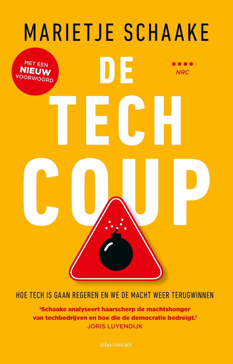 Omslag van De tech coup door Atlas Contact, tweedehands boek bij Boekhandel Bloks