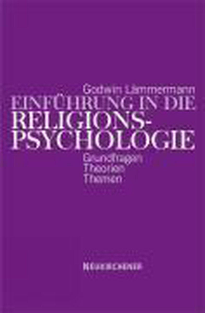 Omslag van Einführung in die Religionspsychologie door Godwin LÃ¤mmermann, tweedehands boek bij Boekhandel Bloks