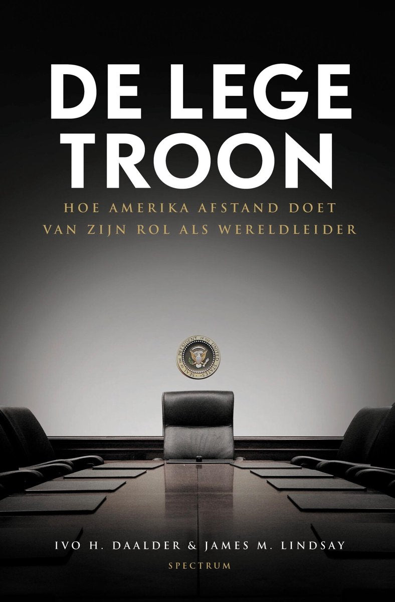 Omslag van De lege troon door Ivo H. Daalder, tweedehands boek bij Boekhandel Bloks