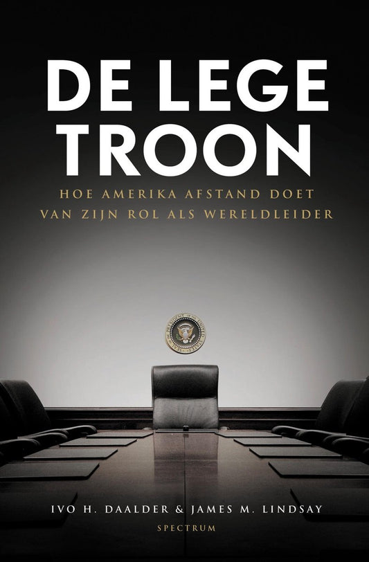 Omslag van De lege troon door Ivo H. Daalder, tweedehands boek bij Boekhandel Bloks