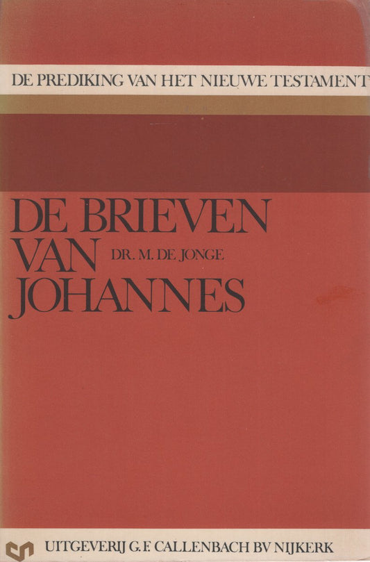 Omslag van De brieven van Johannes door Marinus de Jonge, tweedehands boek bij Boekhandel Bloks