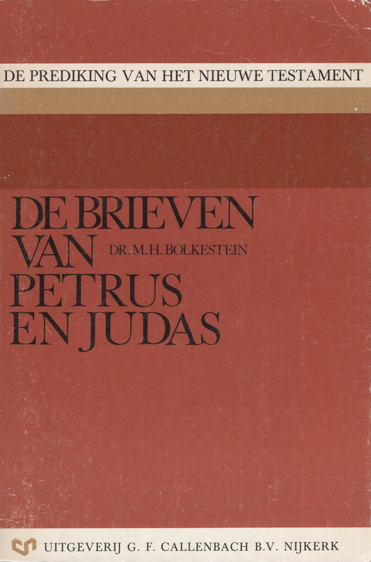 Omslag van De brieven van Petrus en Judas door M.H. Bolkestein, tweedehands boek bij Boekhandel Bloks