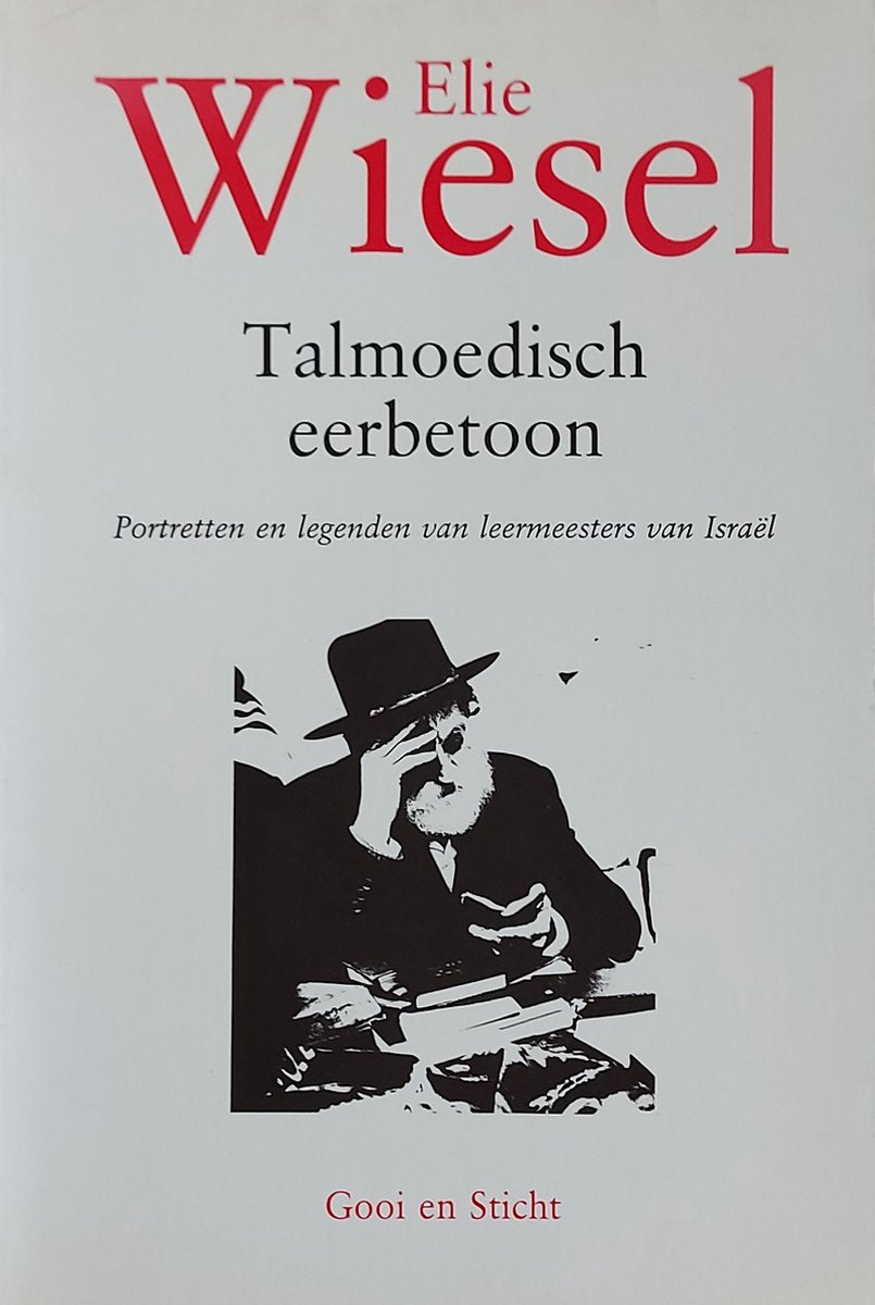 Omslag van Talmoedisch eerbetoon door Wiesel Elie, tweedehands boek bij Boekhandel Bloks