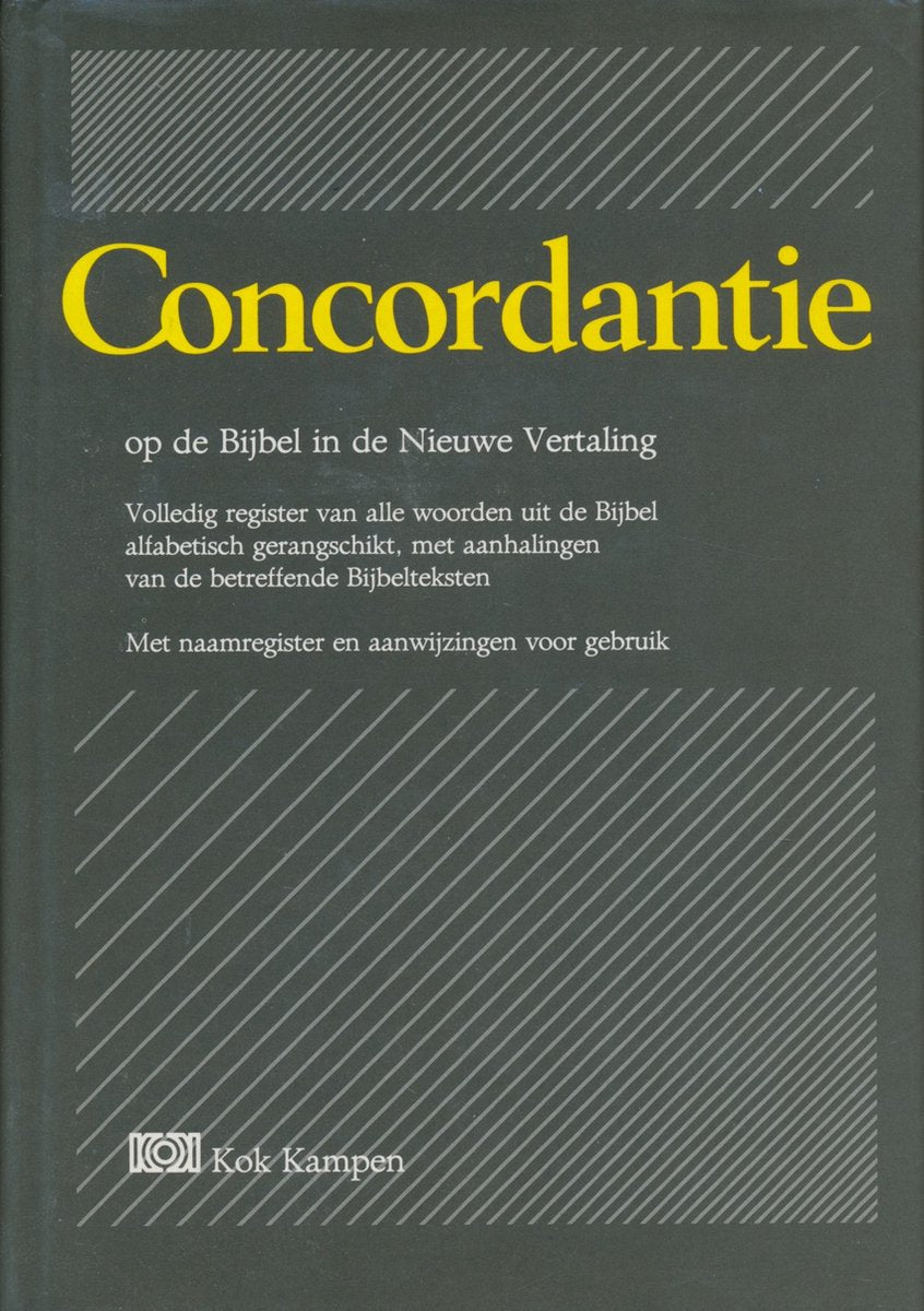 Omslag van Concordantie op de Bijbel door Nederlands Bijbelgenootschap, tweedehands boek bij Boekhandel Bloks