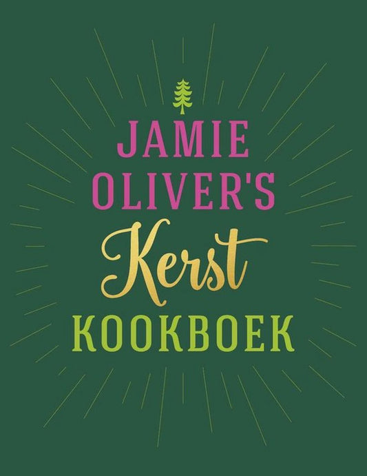 Omslag van Jamie Oliver's kerstkookboek door Jamie Oliver, tweedehands boek bij Boekhandel Bloks