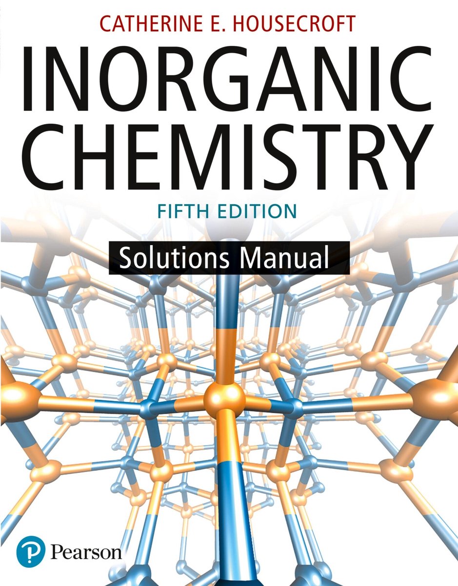 Omslag van Inorganic Chemistry Solutions Manual door Catherine Housecroft, tweedehands boek bij Boekhandel Bloks