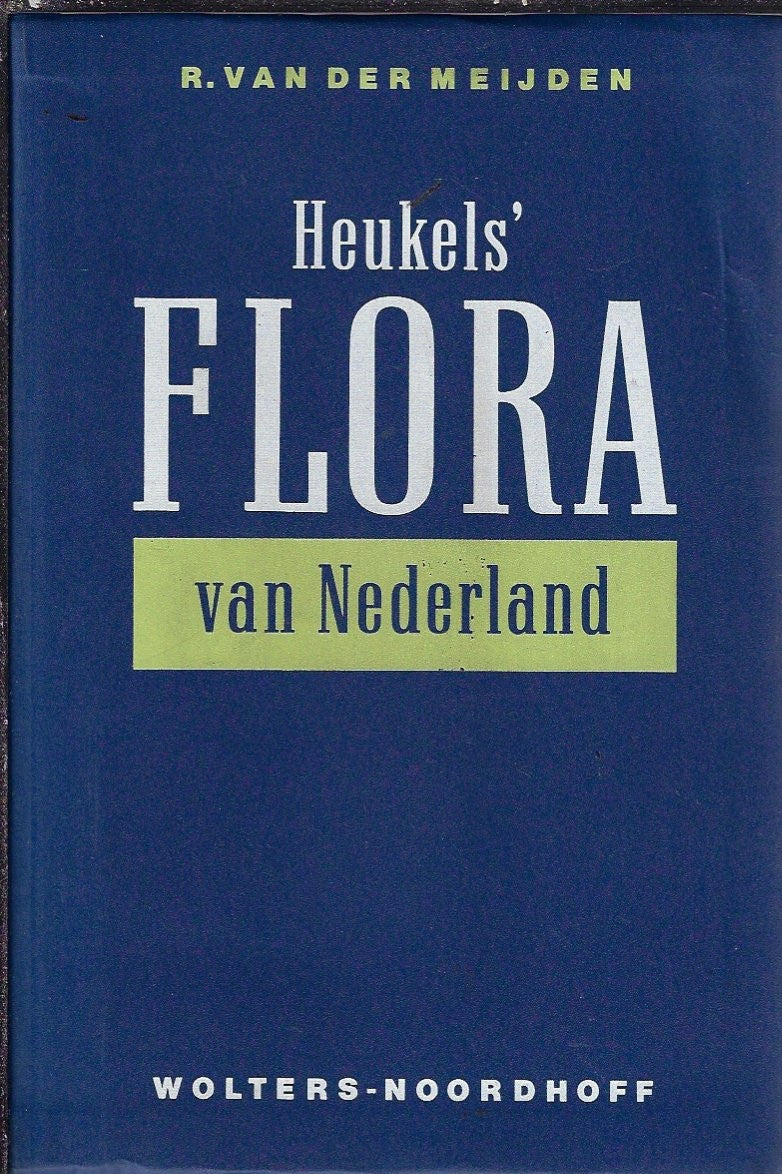Omslag van Heukels' Flora van Nederland door R. van der Meijden, tweedehands boek bij Boekhandel Bloks