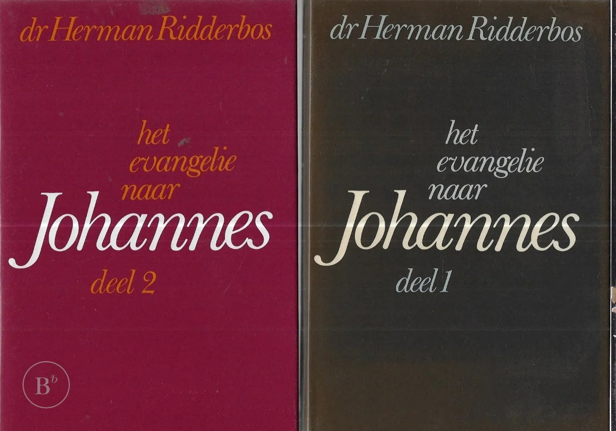 Omslag van Het evangelie naar Johannes deel 1 én deel 2 door Herman Nicholaas Ridderbos, tweedehands boek bij Boekhandel Bloks
