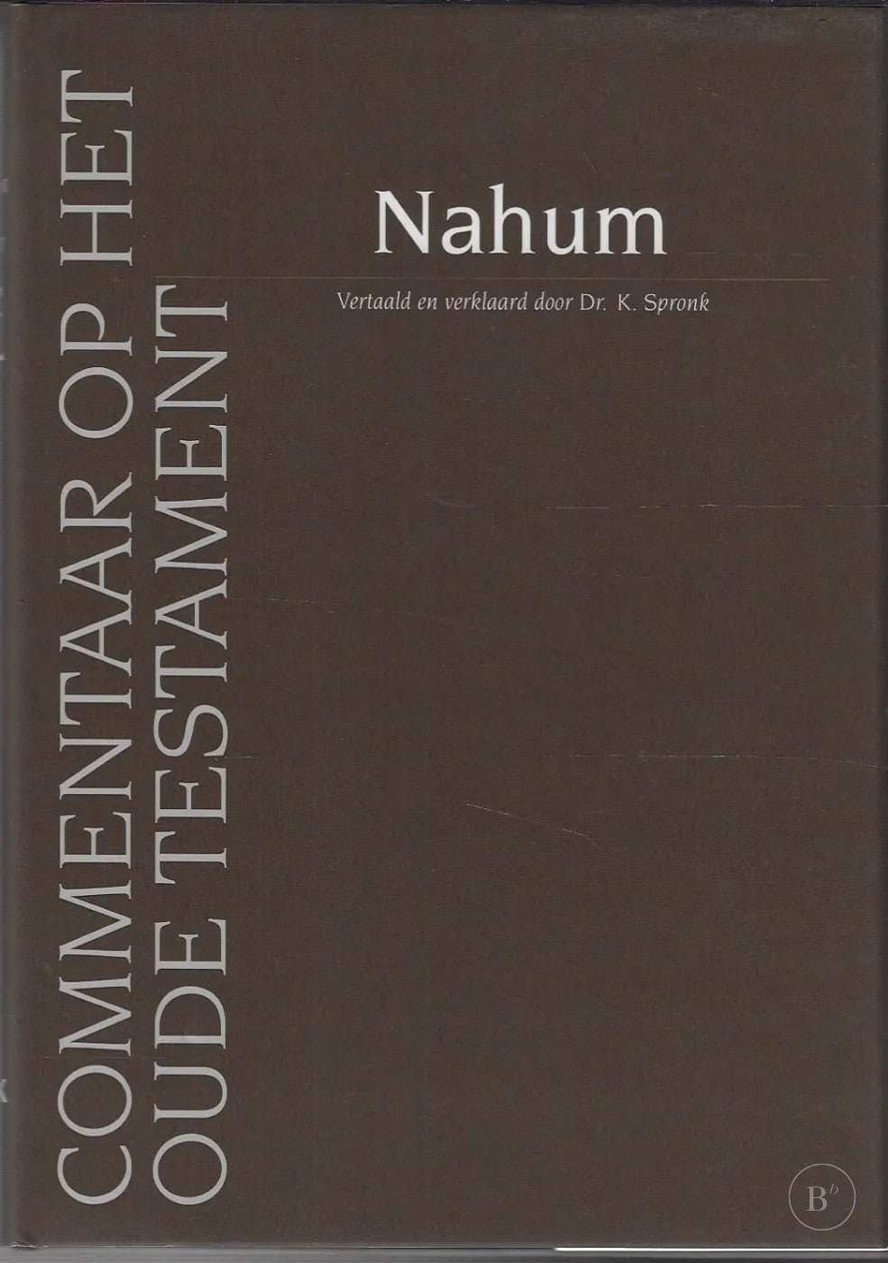 Omslag van Nahum door Klaas Spronk, tweedehands boek bij Boekhandel Bloks