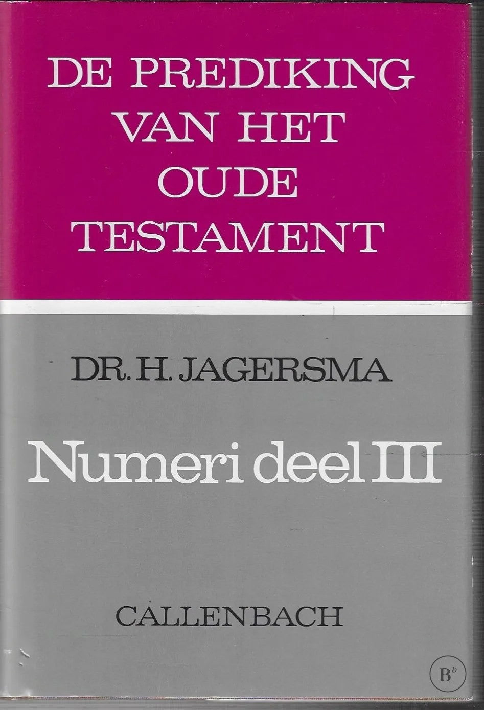 Omslag van Numeri 3 door Jagersma, tweedehands boek bij Boekhandel Bloks