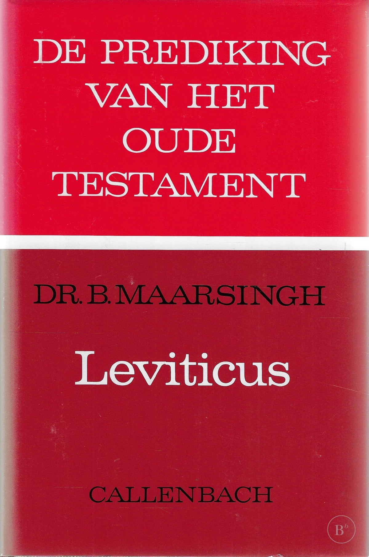 Omslag van Leviticus door B. Maarsingh, tweedehands boek bij Boekhandel Bloks