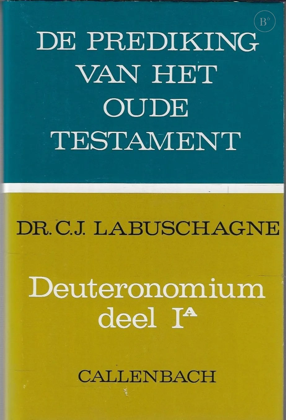 Omslag van Deuteronomium door C. J. Labuschagne, tweedehands boek bij Boekhandel Bloks