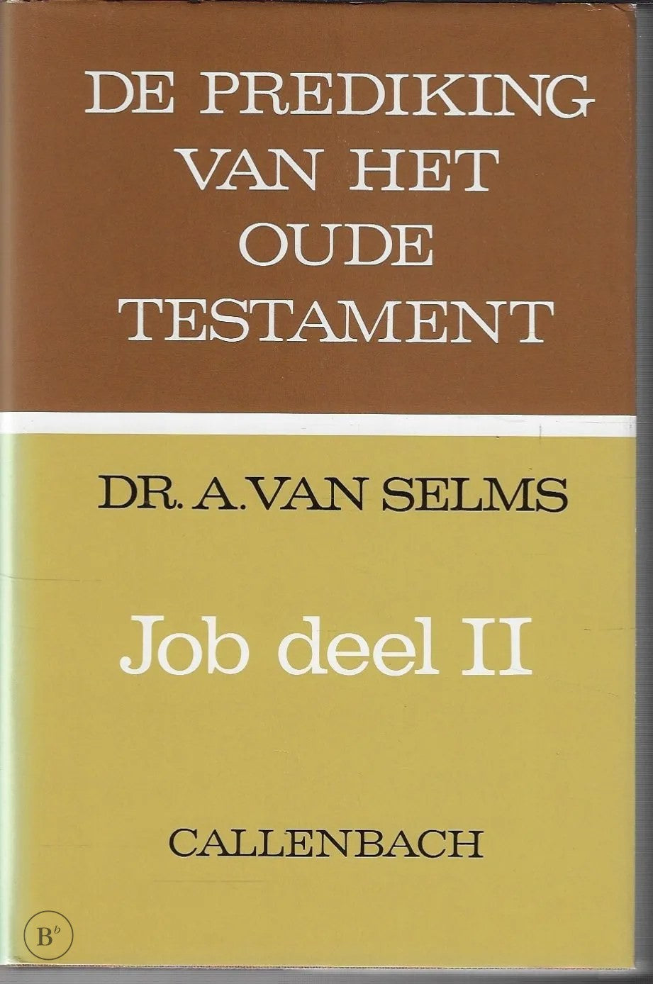 Omslag van Job 2 door Van Selms, tweedehands boek bij Boekhandel Bloks