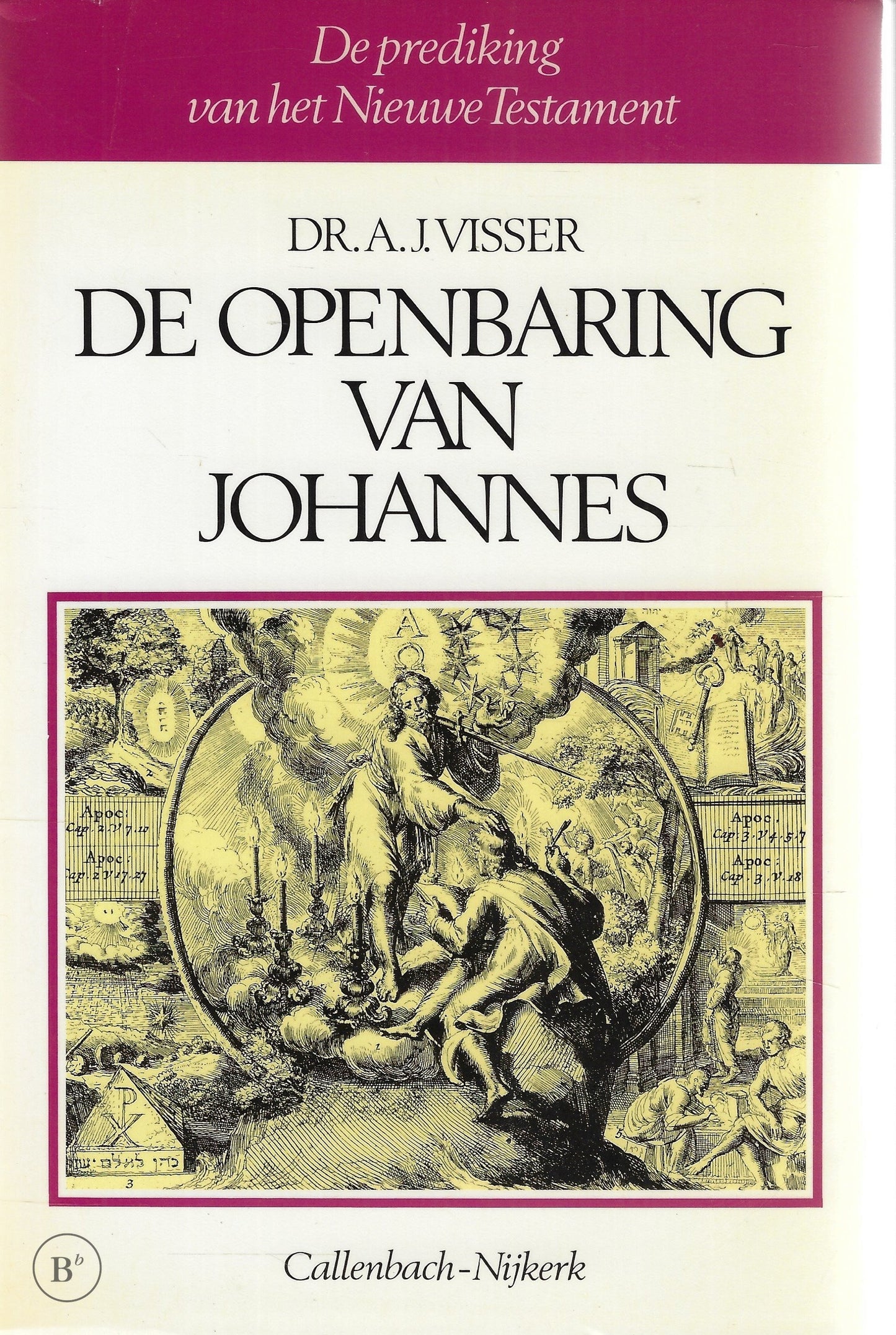 Omslag van De Openbaring van Johannes door A.J. Visser, tweedehands boek bij Boekhandel Bloks