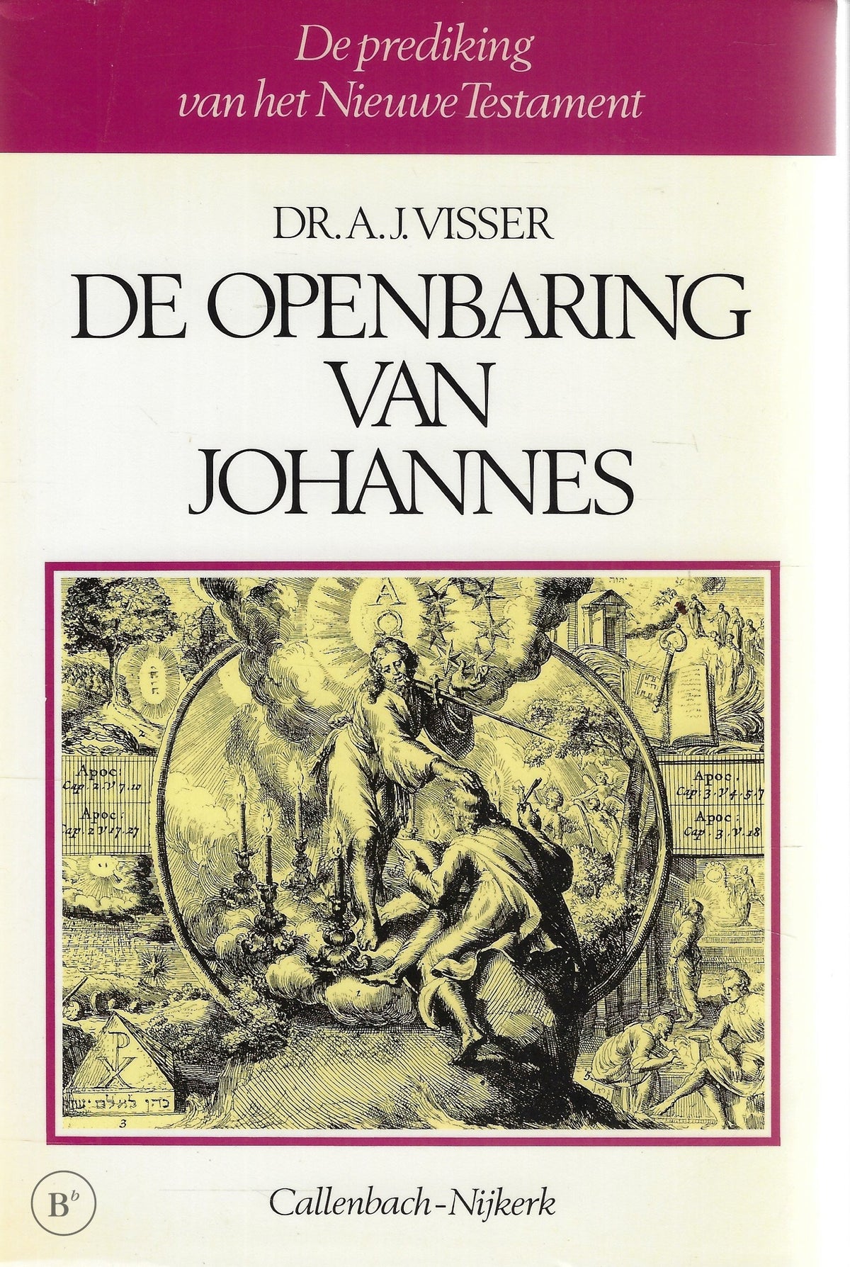Omslag van De Openbaring van Johannes door A.J. Visser, tweedehands boek bij Boekhandel Bloks