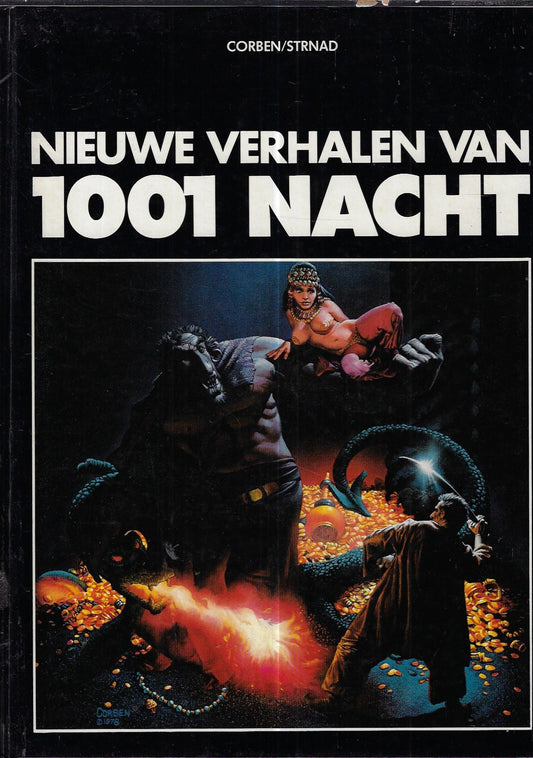 Omslag van Nieuwe verhalen van 1001 nacht door strips volwassenen, tweedehands boek bij Boekhandel Bloks