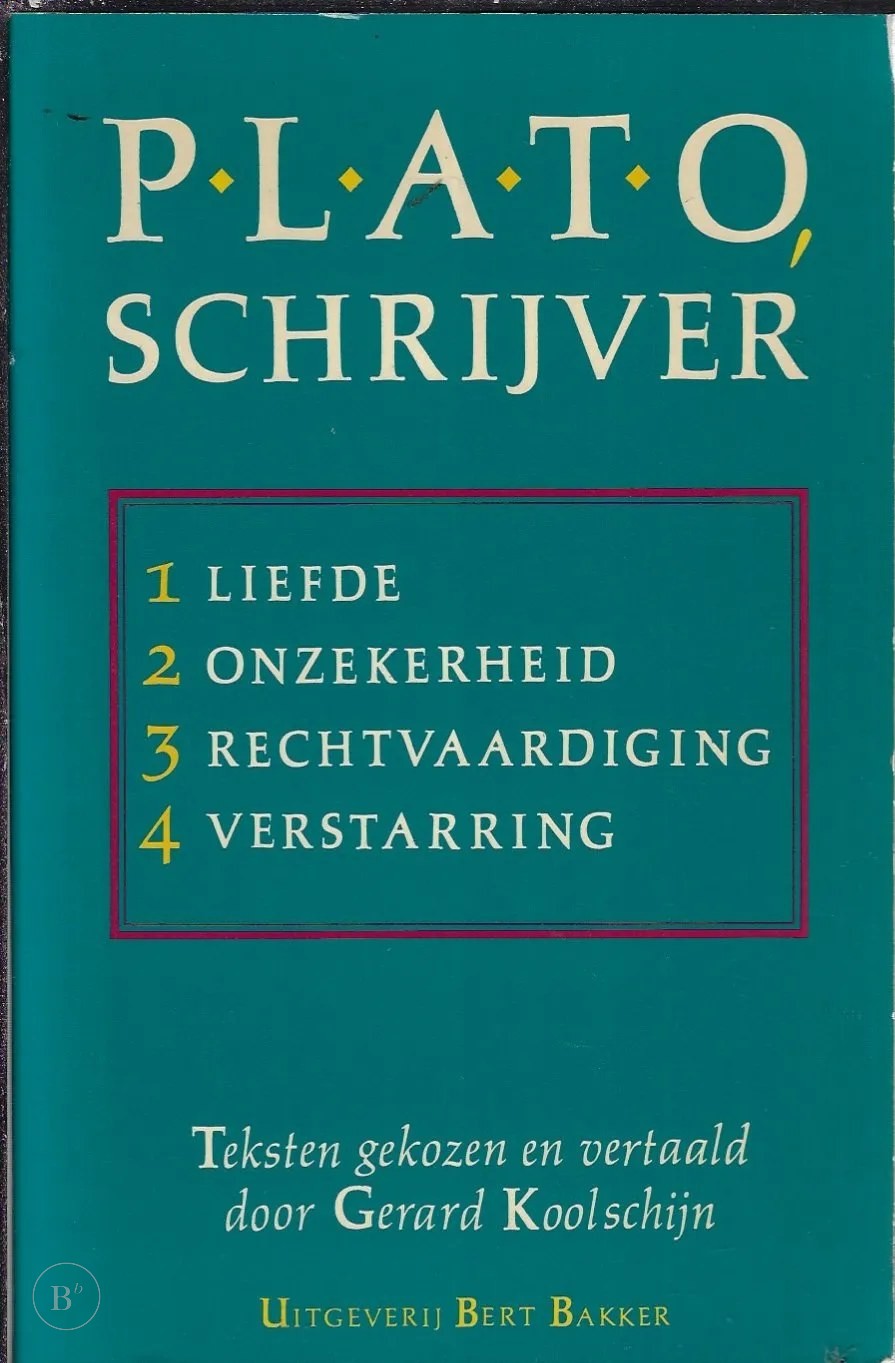 Omslag van Plato, schrijver door Koolschyn, tweedehands boek bij Boekhandel Bloks