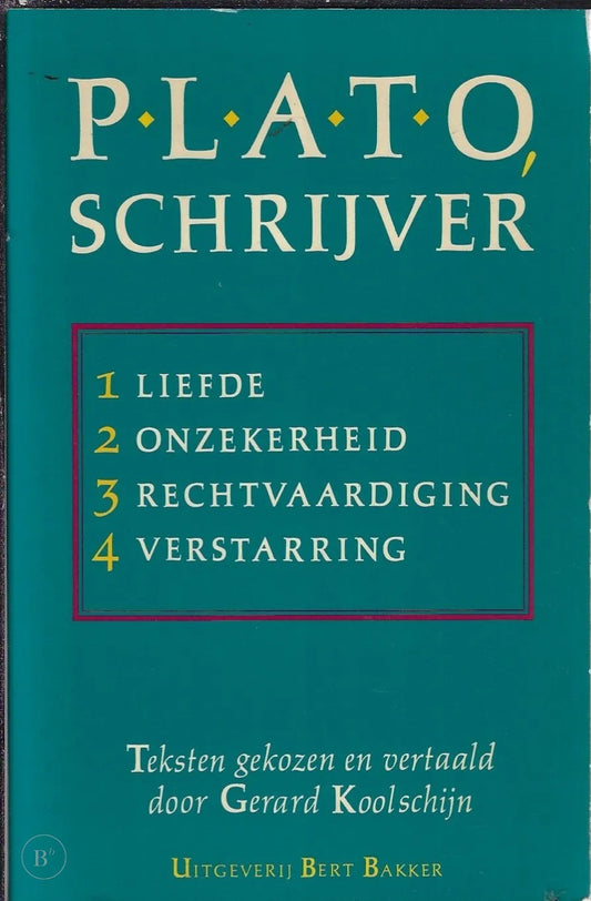Omslag van Plato, schrijver door Koolschyn, tweedehands boek bij Boekhandel Bloks
