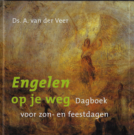 Omslag van Engelen Op Je Weg door Arie van der Veer, tweedehands boek bij Boekhandel Bloks