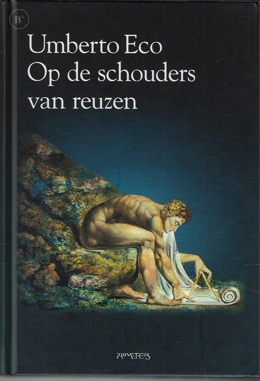 Omslag van Op de schouders van reuzen door Umberto Eco, tweedehands boek bij Boekhandel Bloks