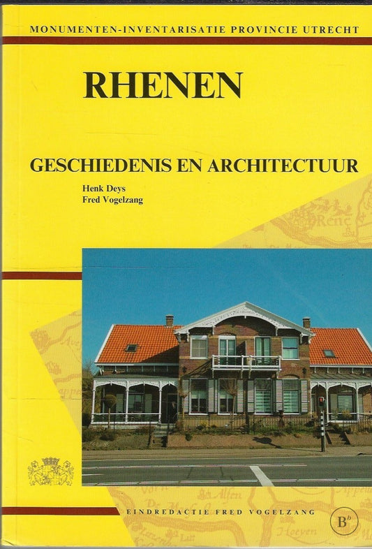 Omslag van Rhenen geschiedenis en architectuur door H. P. Deys, tweedehands boek bij Boekhandel Bloks